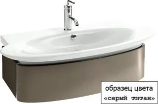 Тумба под раковину Jacob Delafon Presquile EB1101-N21 110 см серый титан лак